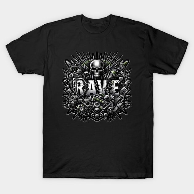 Rave | Rave Party | Futur Rave #A2 T-Shirt T-Shirt by AstroPunkz